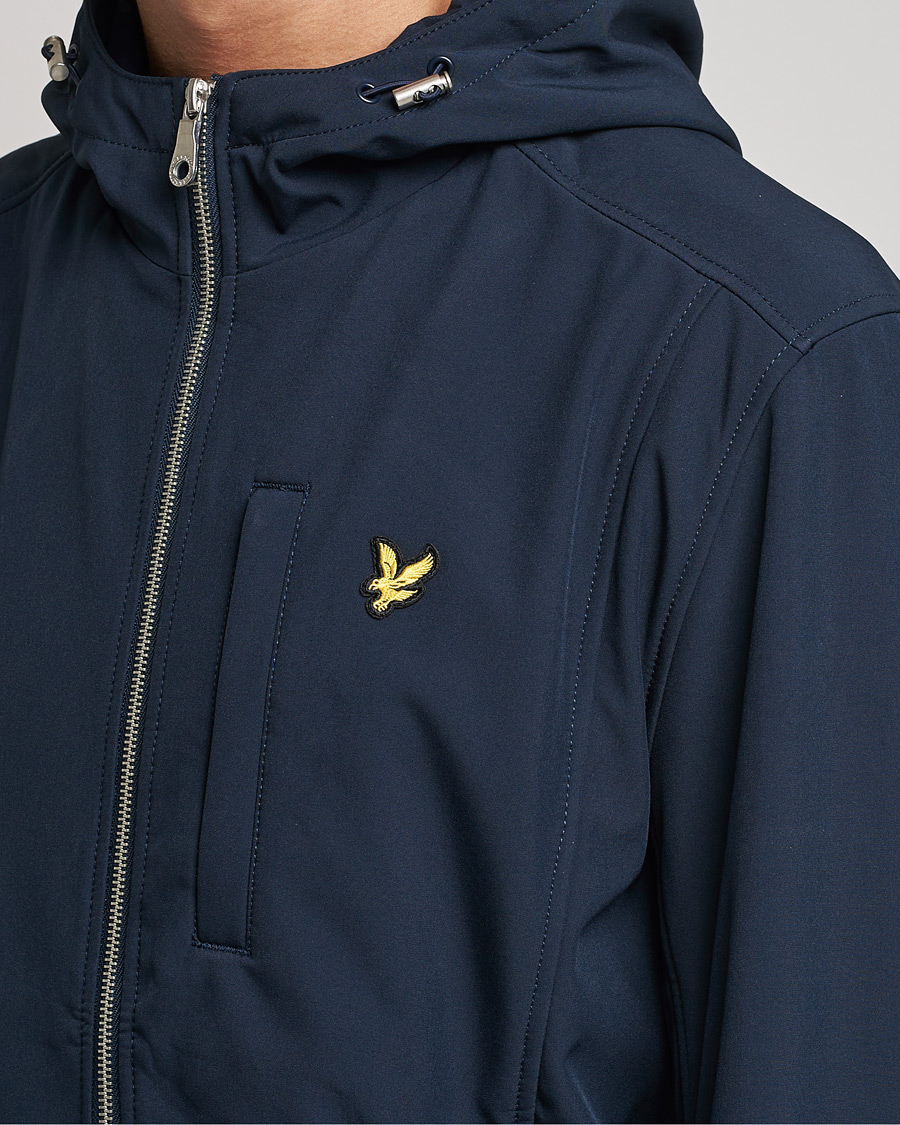 Heren | Jassen | Lyle & Scott | Softshell Hooded Jacket Dark Navy
