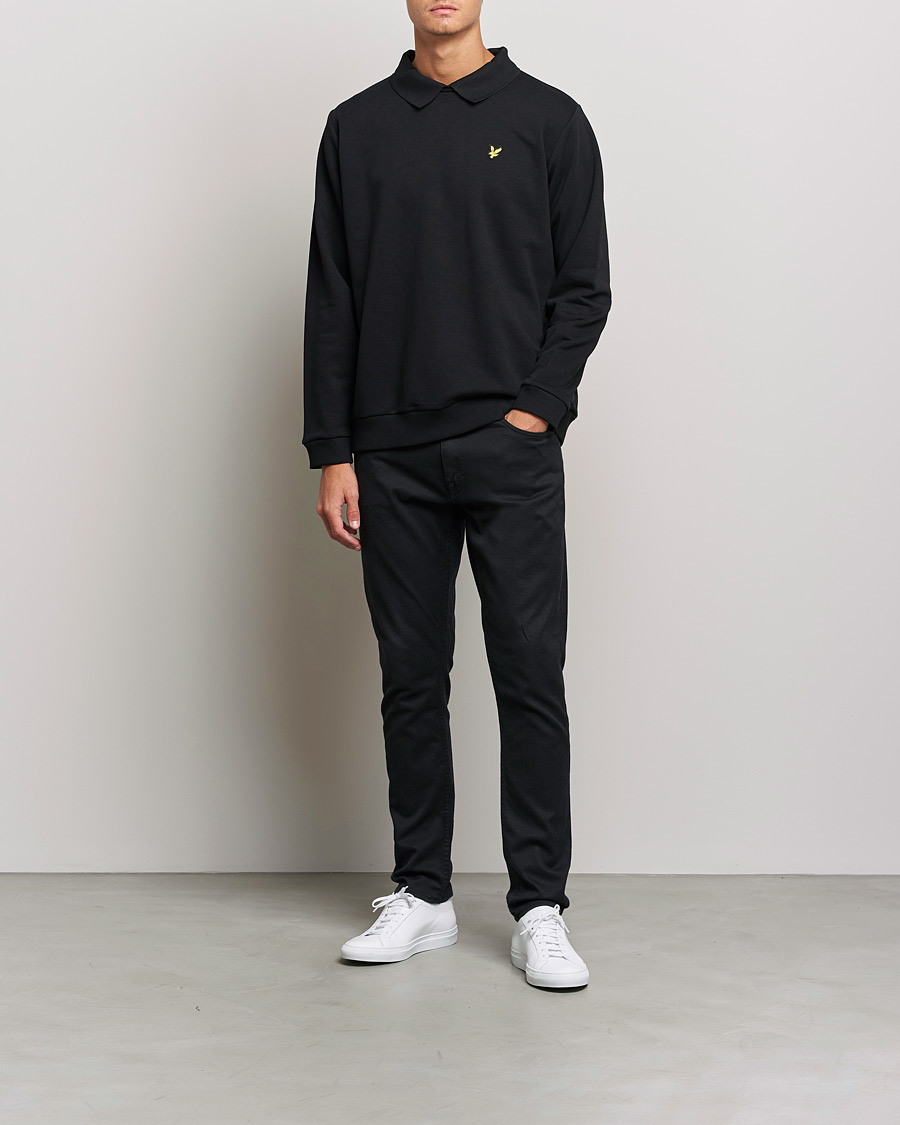 Heren | Truien | Lyle & Scott | Collored Crew Neck Black