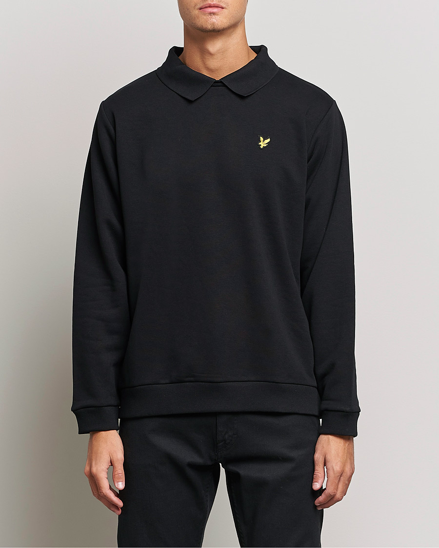 Heren | Truien | Lyle & Scott | Collored Crew Neck Black