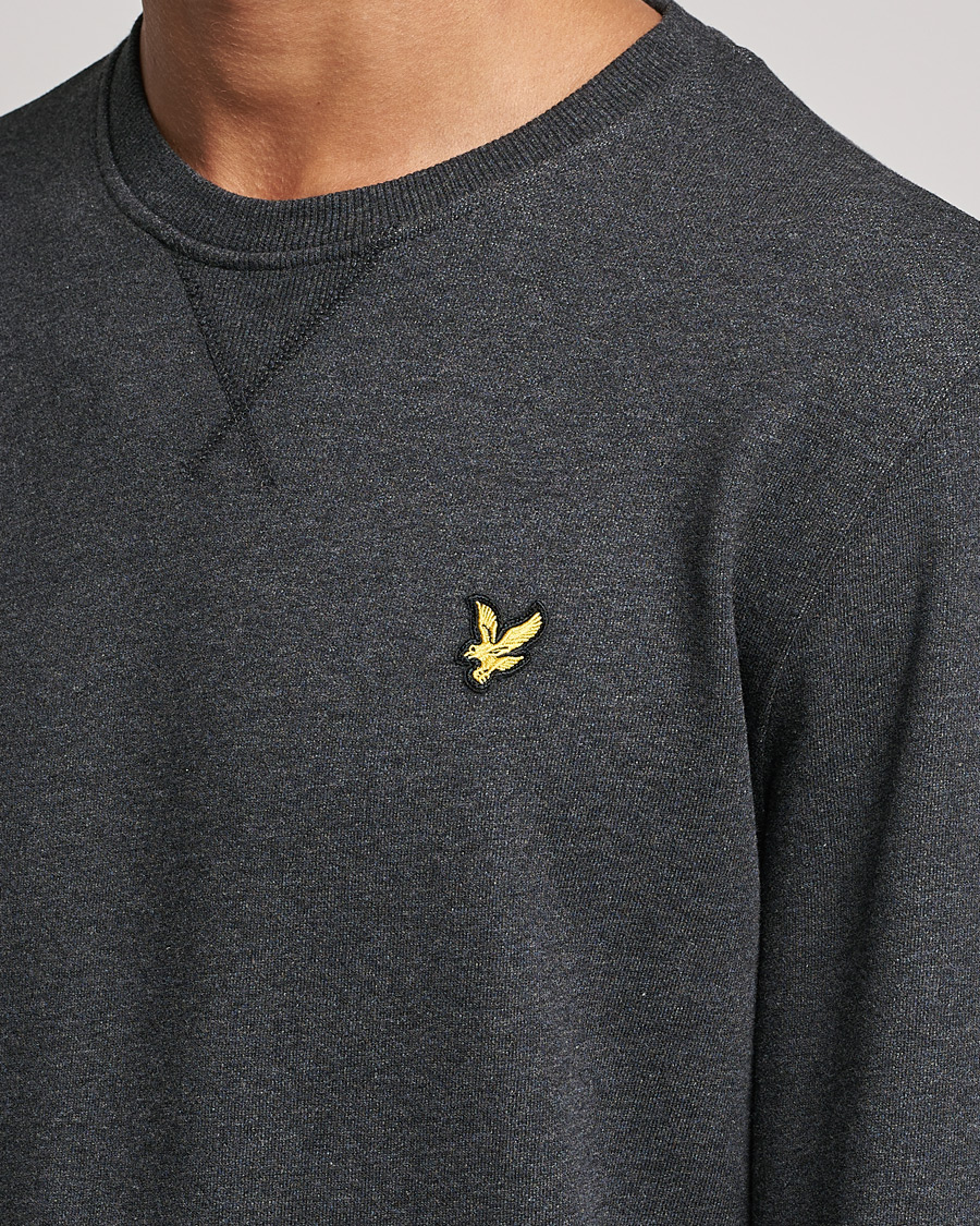 Heren | Truien | Lyle & Scott | Organic Cotton Crew Neck Charcoal Marl