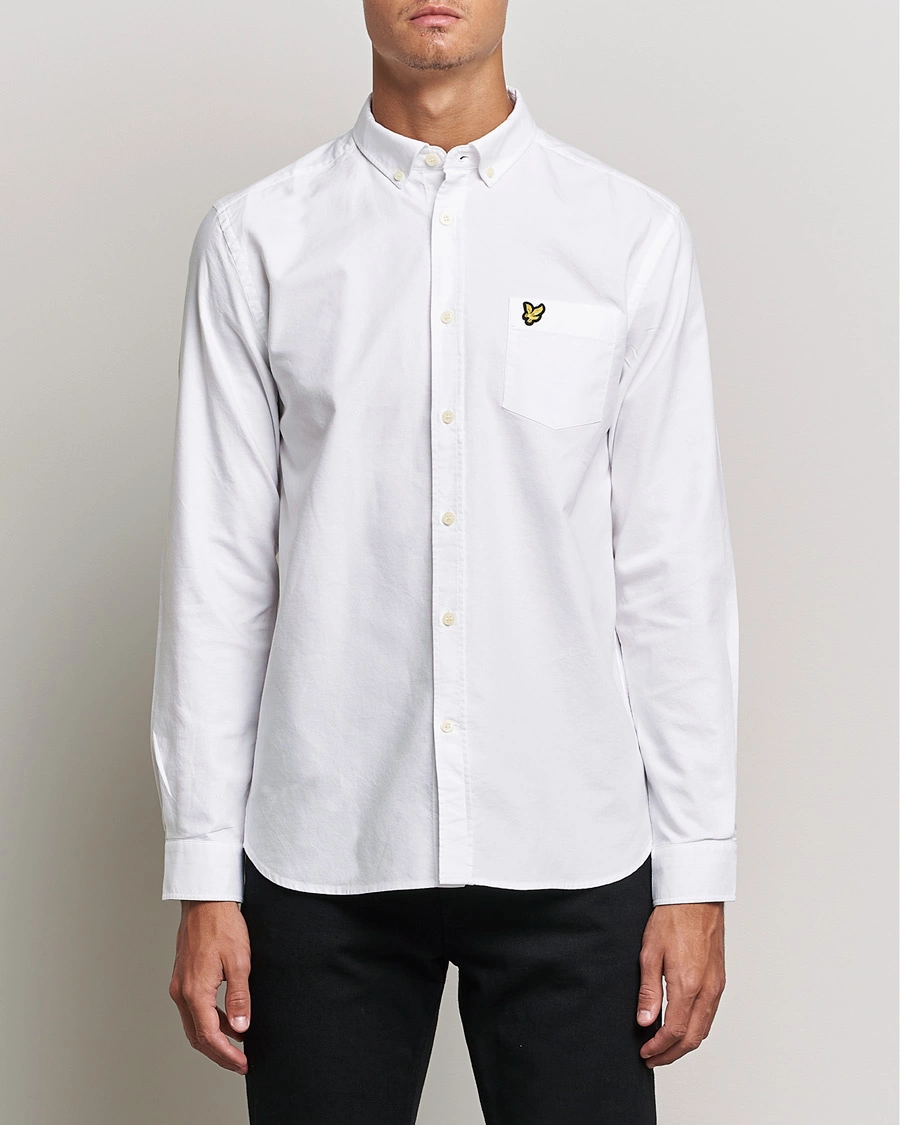 Heren | Oxford overhemden | Lyle & Scott | Lightweight Oxford Shirt White