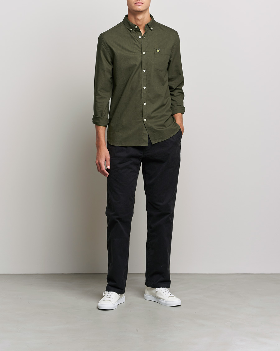 Heren | Overhemden | Lyle & Scott | Lightweight Oxford Shirt Olive
