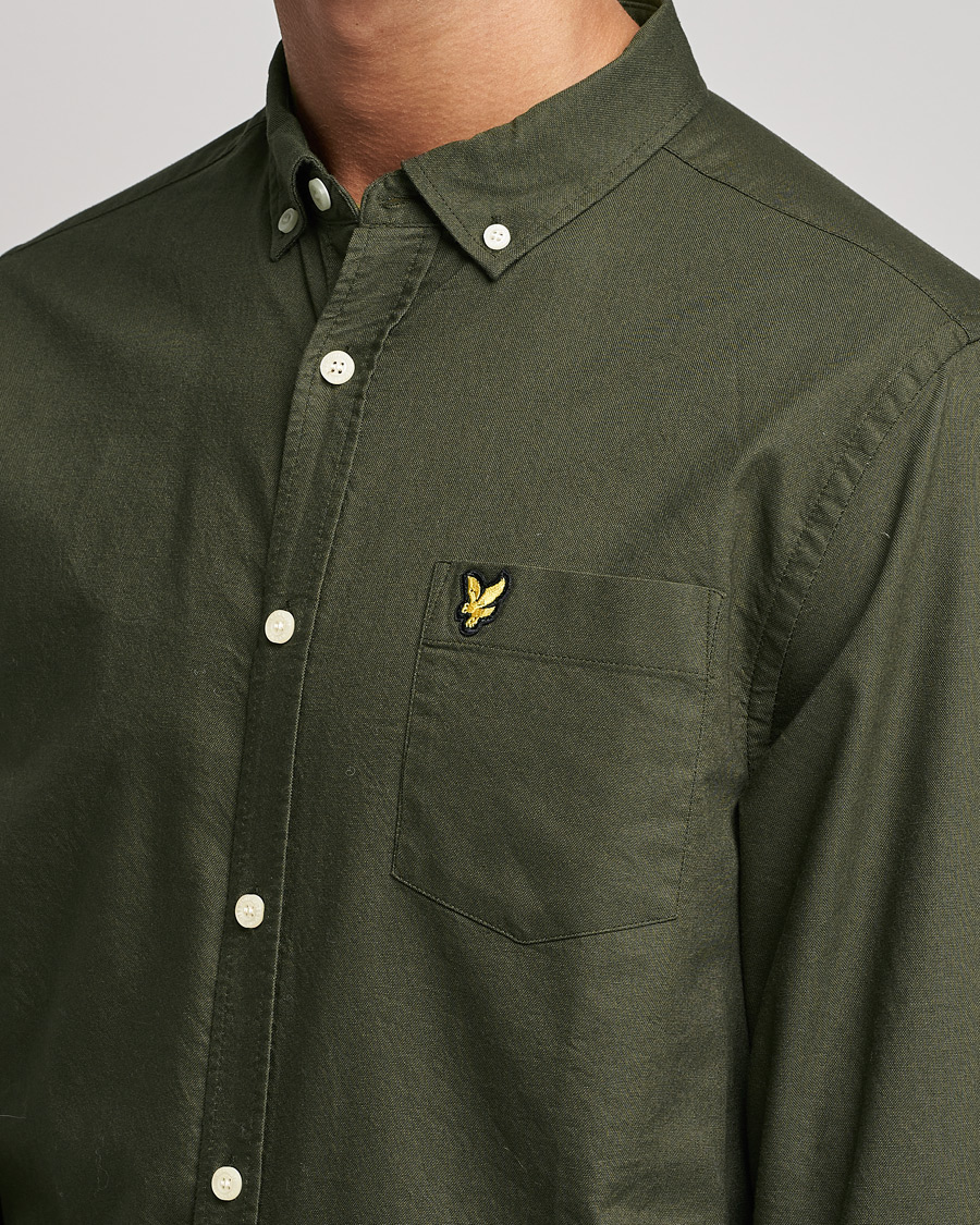 Heren | Overhemden | Lyle & Scott | Lightweight Oxford Shirt Olive