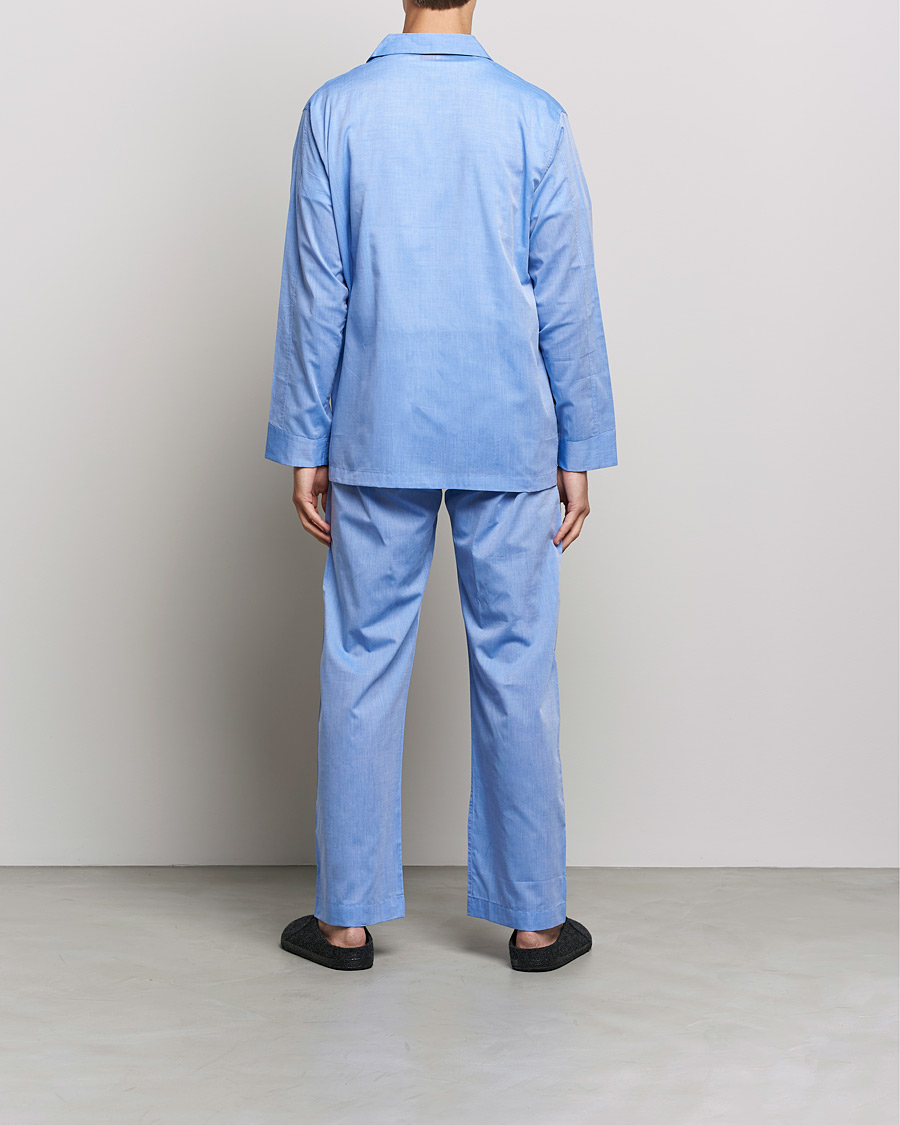 Heren | Derek Rose Cotton Pyjama Set Blue | Derek Rose | Cotton Pyjama Set Blue