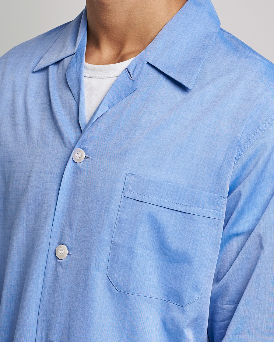 Heren | Derek Rose Cotton Pyjama Set Blue | Derek Rose | Cotton Pyjama Set Blue