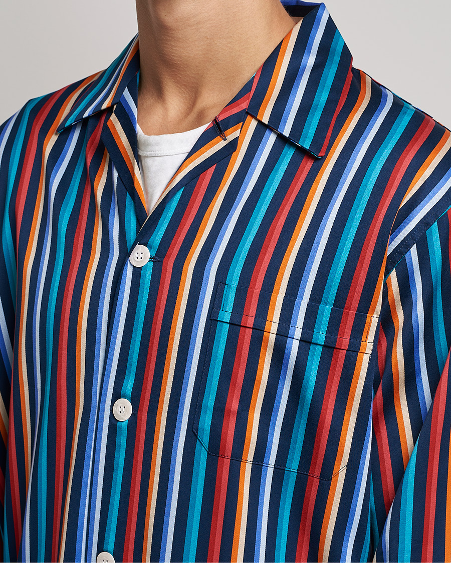 Heren | Pyjama's en gewaden | Derek Rose | Striped Cotton Pyjama Set Multi