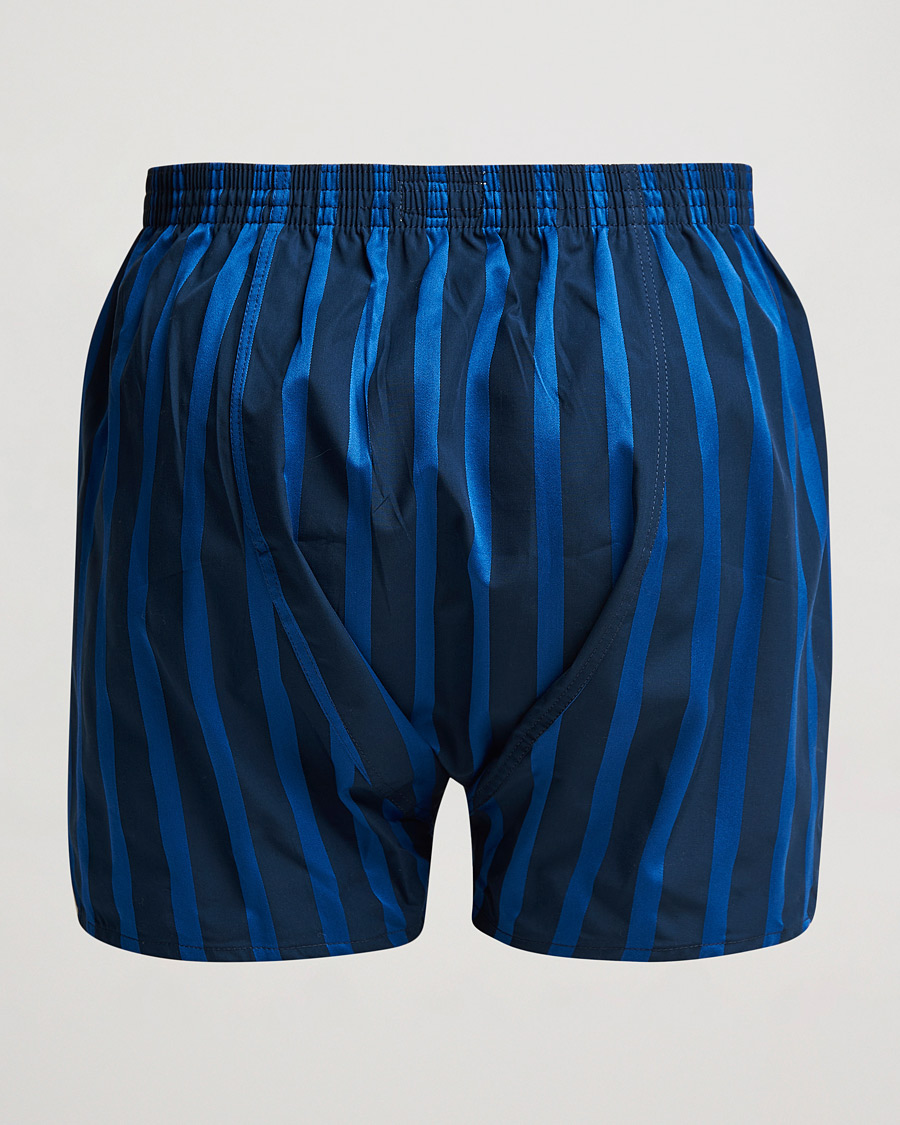 Heren | Ondergoed | Derek Rose | Classic Fit Striped Boxer Shorts Navy