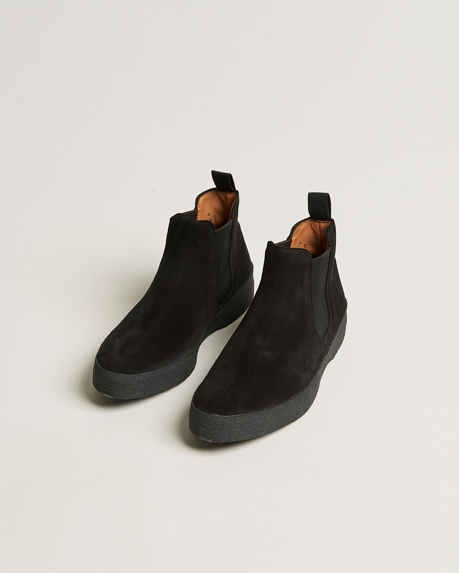 Heren | Sanders | Sanders | Adam Chelsea Boot Black Suede