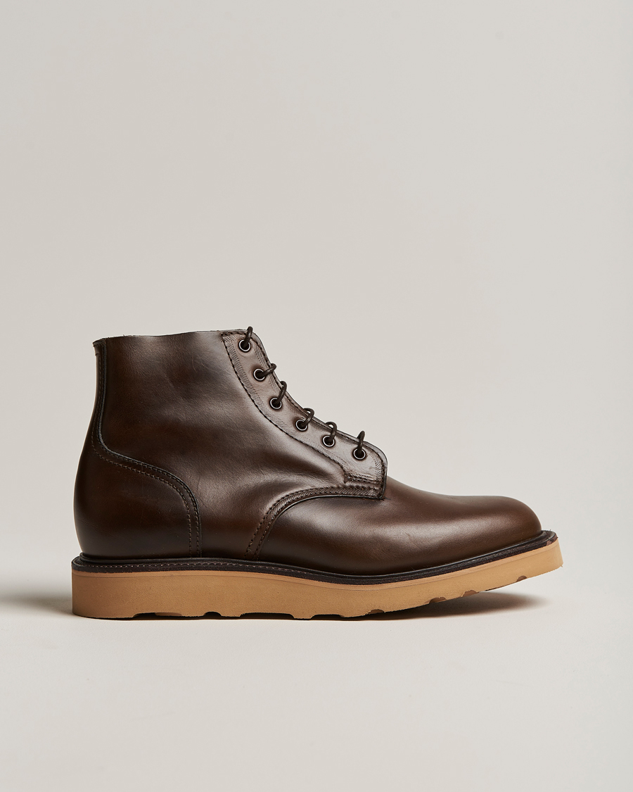 Heren | Sanders Harrison Unlined Derby Boot Brown Calf | Sanders | Harrison Unlined Derby Boot Brown Calf