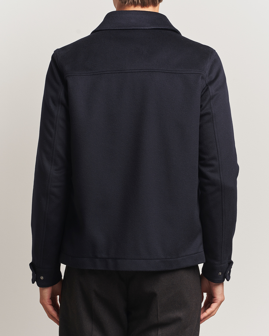Heren | Jassen | Herno | Cashmere Overshirt Navy