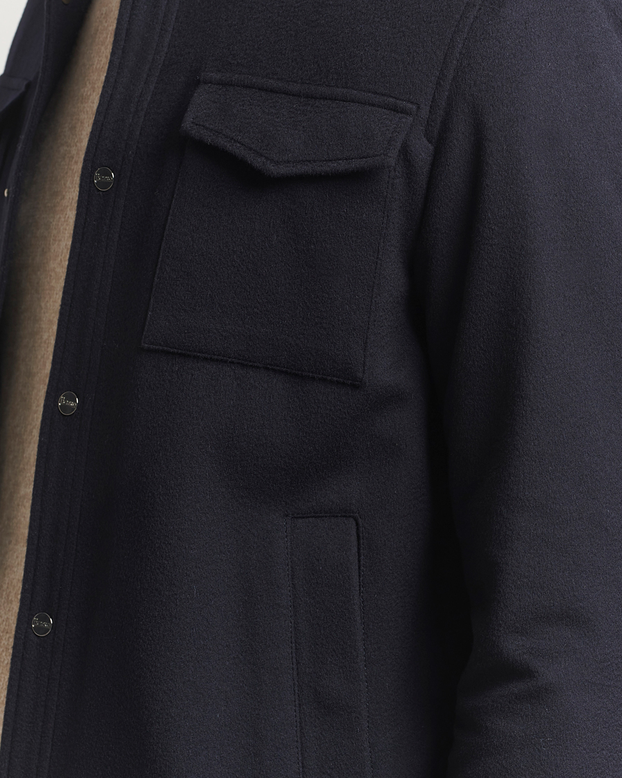 Heren | Jassen | Herno | Cashmere Overshirt Navy