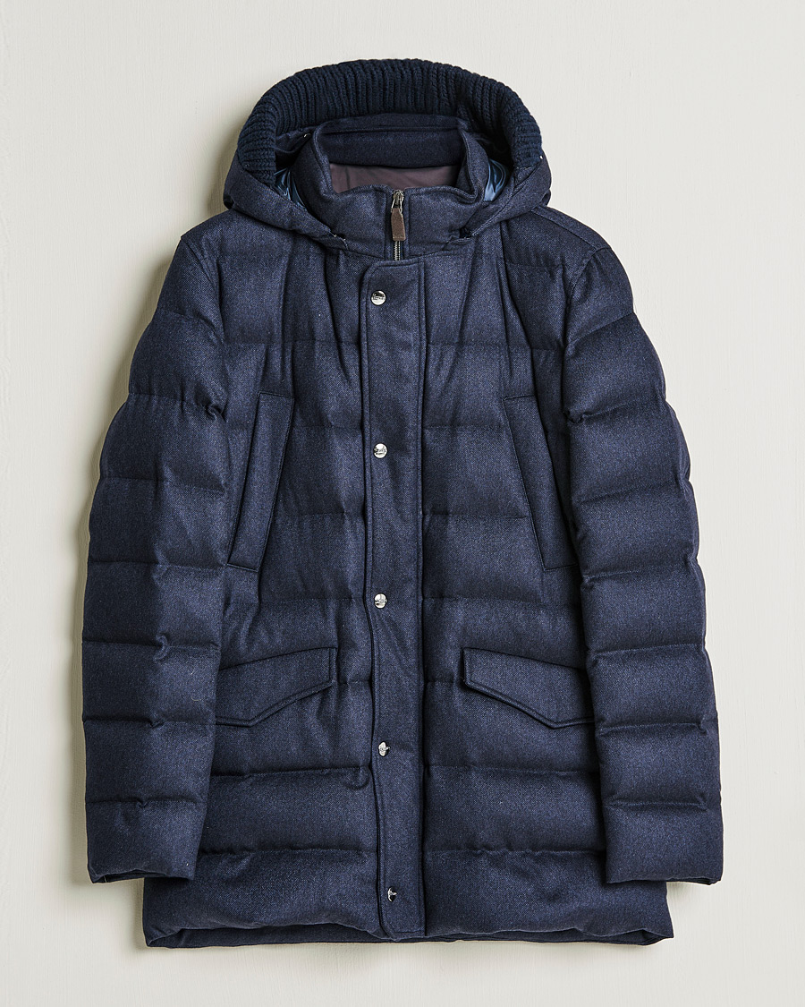 Heren | Jassen | Herno | Cashmere Parka Navy