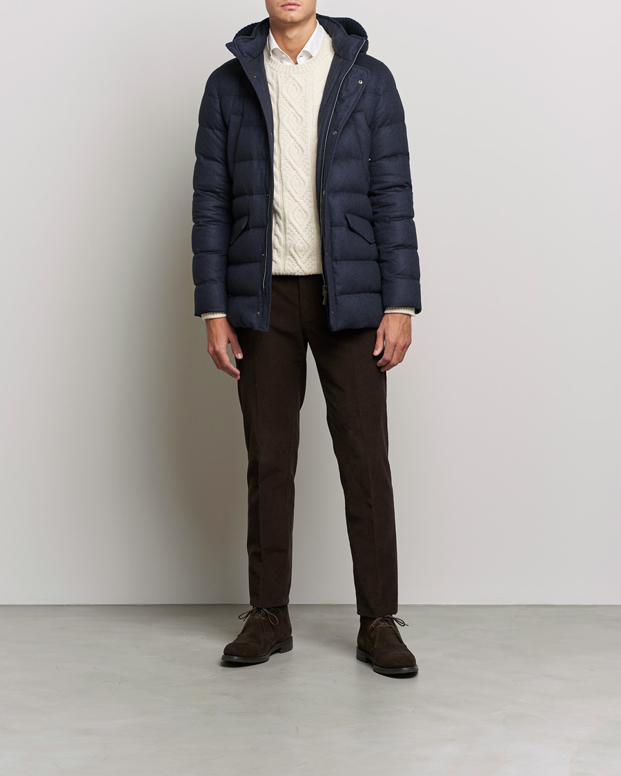 Heren | Jassen | Herno | Cashmere Parka Navy