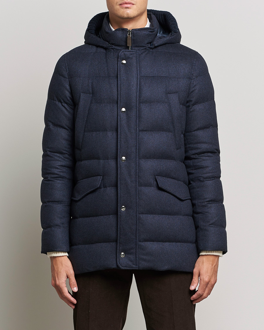 Heren | Jassen | Herno | Cashmere Parka Navy