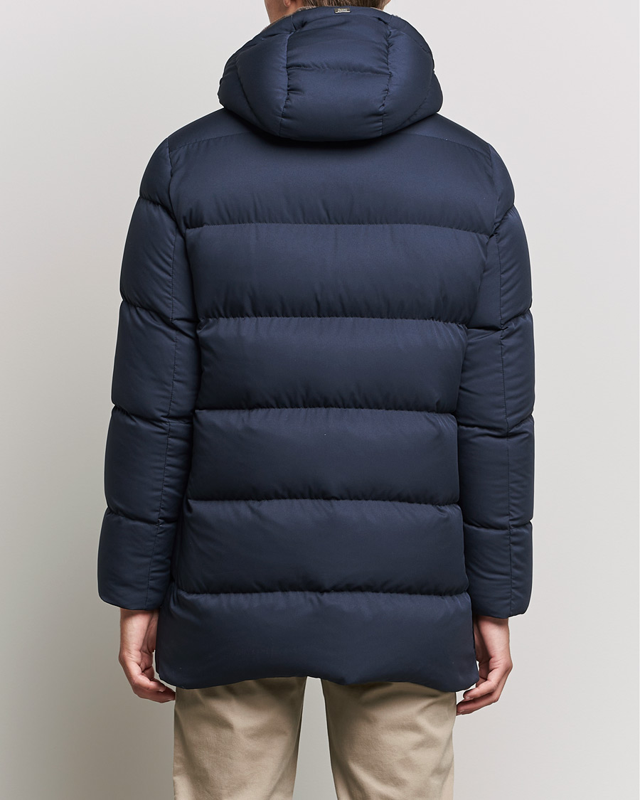 Heren | Jassen | Herno | Faux Fur Down Parka Navy