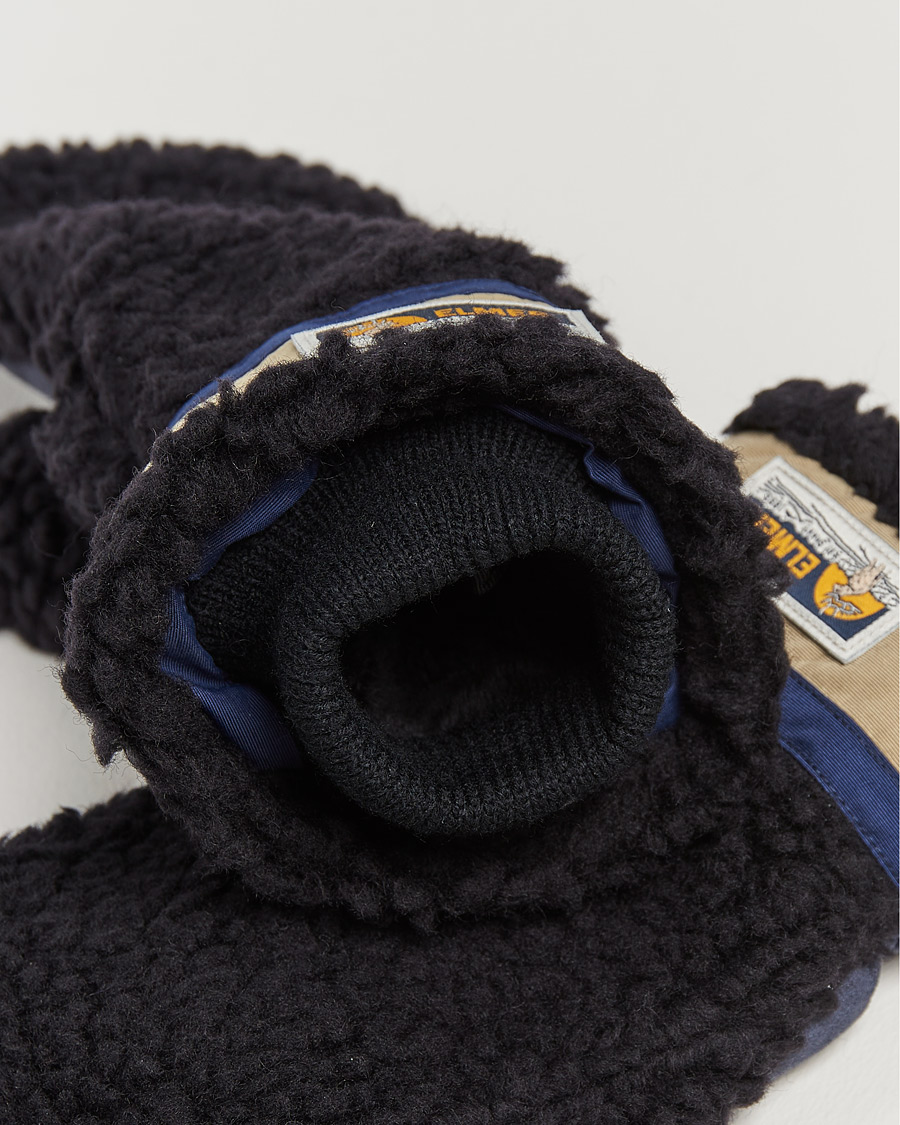Heren | Elmer by Swany Miyo Wool Teddy Mittens Black | Elmer by Swany | Miyo Wool Teddy Mittens Black
