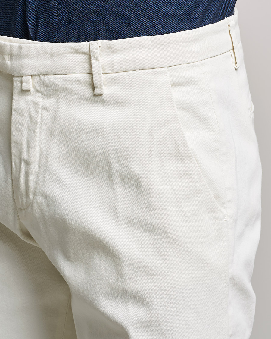 Heren | Broeken | Briglia 1949 | Slim Fit Cotton Stretch Chino Off White