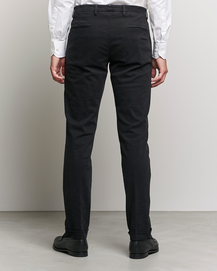 Heren | Broeken | Briglia 1949 | Slim Fit Cotton Stretch Chino Black