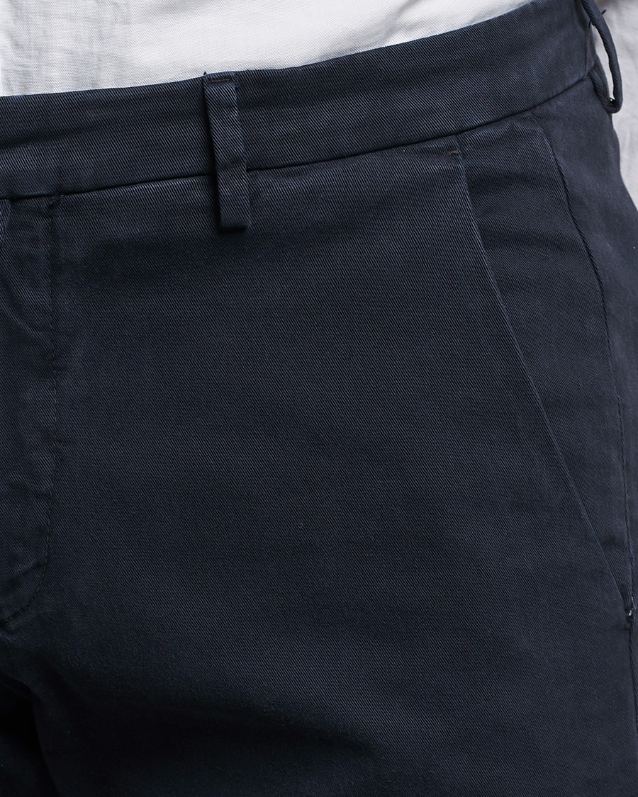 Heren | Broeken | Briglia 1949 | Slim Fit Cotton Stretch Chino Navy