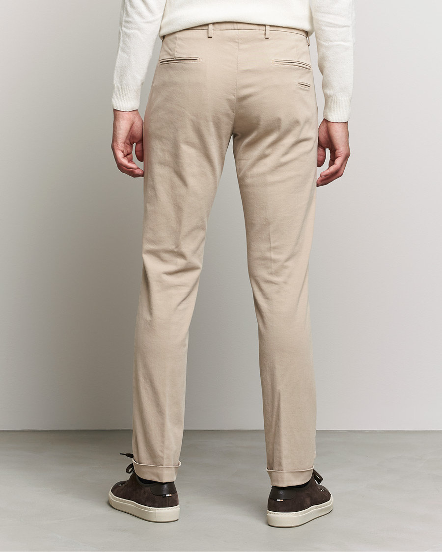 Heren | Broeken | Briglia 1949 | Slim Fit Cotton Stretch Chino Beige