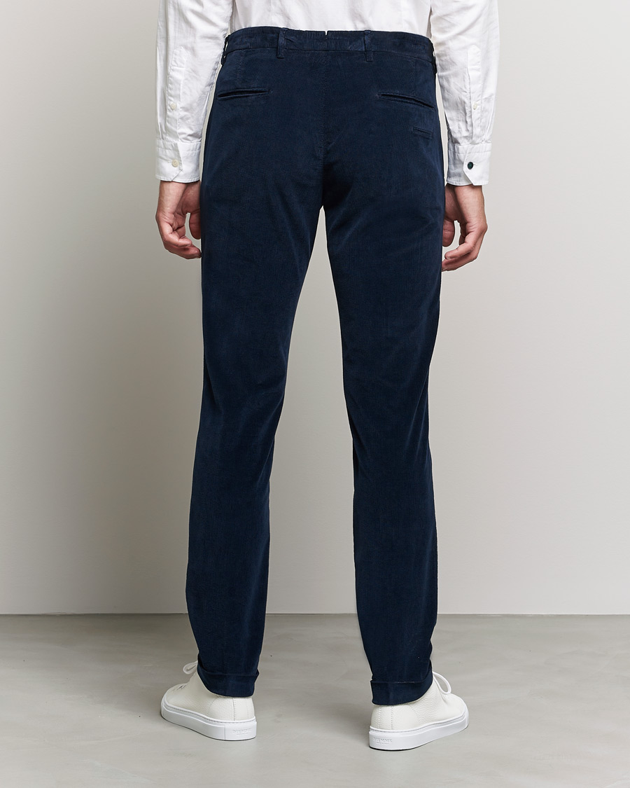 Heren | Broeken | Briglia 1949 | Slim Fit Corduroy Trousers Navy