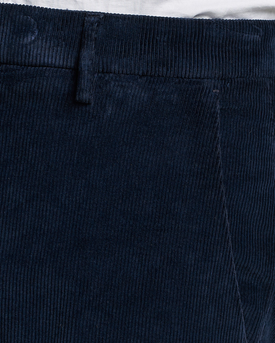 Heren | Broeken | Briglia 1949 | Slim Fit Corduroy Trousers Navy