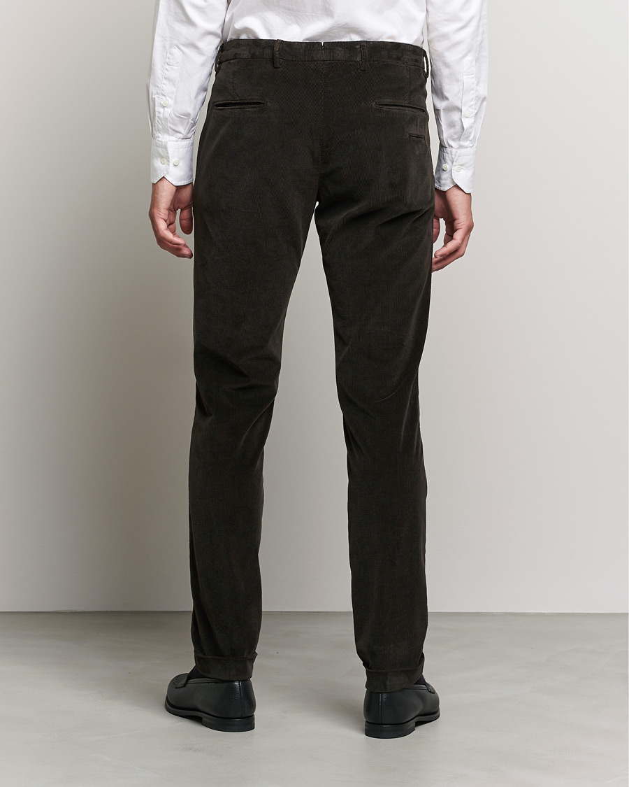 Heren | Broeken | Briglia 1949 | Slim Fit Corduroy Trousers Dark Brown