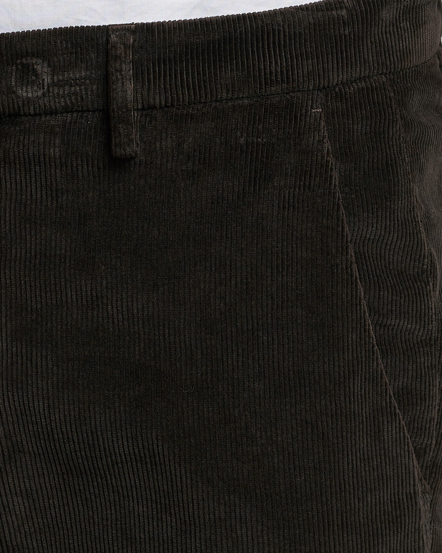 Heren | Broeken | Briglia 1949 | Slim Fit Corduroy Trousers Dark Brown