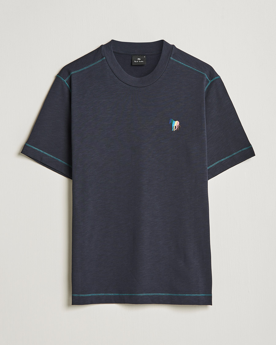 Heren | T-shirts | PS Paul Smith | Zebra Organic Cotton T-Shirt Navy