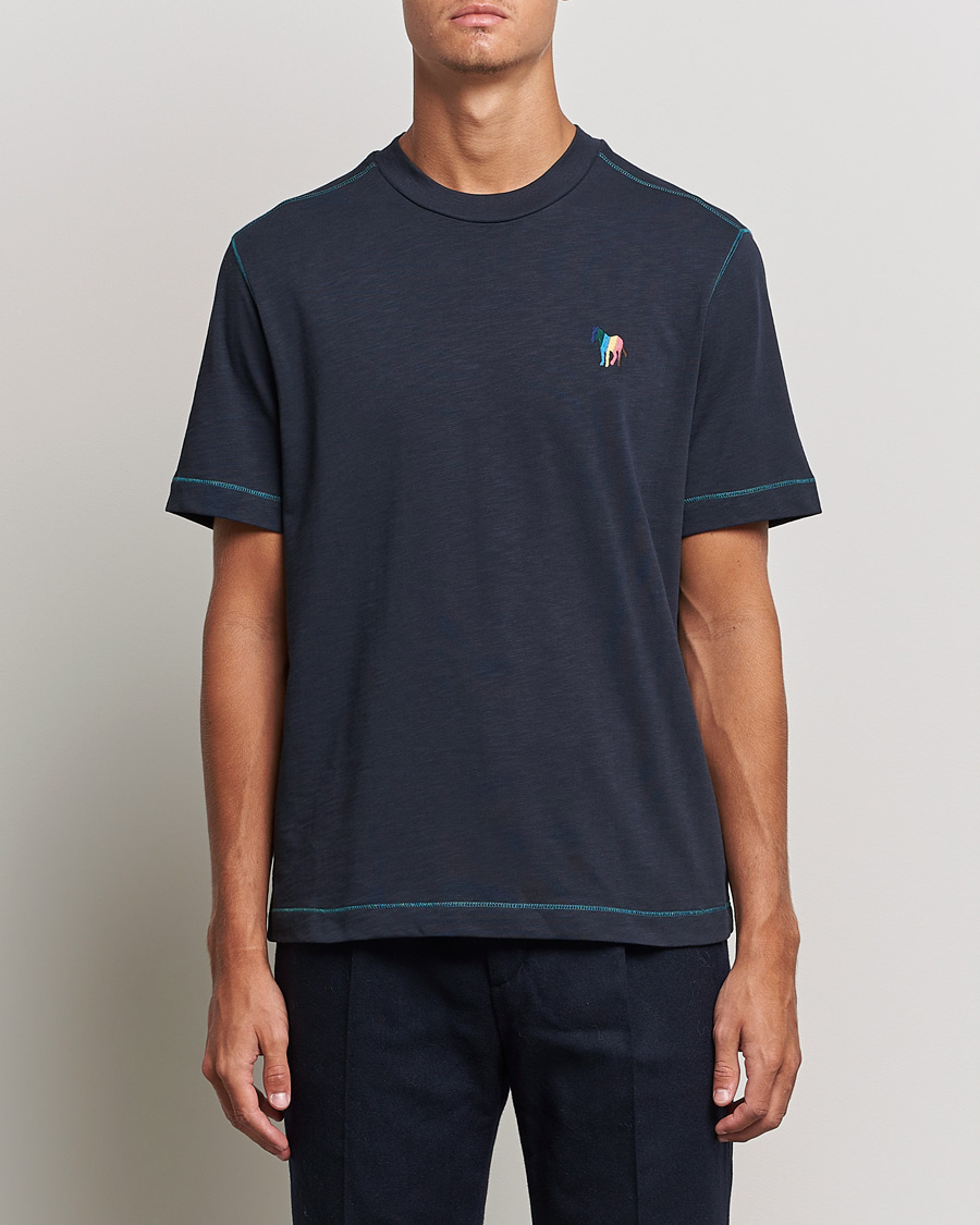 Heren | T-shirts | PS Paul Smith | Zebra Organic Cotton T-Shirt Navy