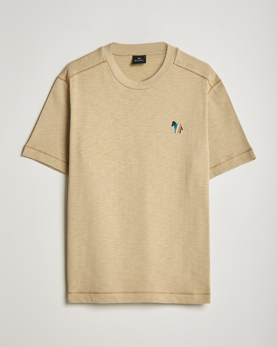Heren | T-shirts | PS Paul Smith | Zebra Organic Cotton T-Shirt Sand