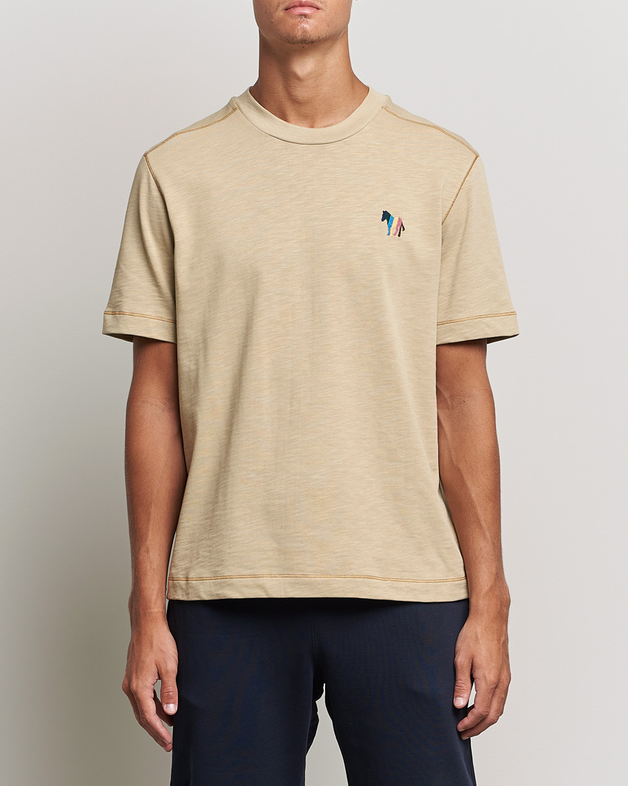 Heren | T-shirts | PS Paul Smith | Zebra Organic Cotton T-Shirt Sand