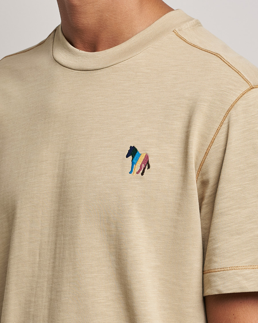 Heren | T-shirts | PS Paul Smith | Zebra Organic Cotton T-Shirt Sand