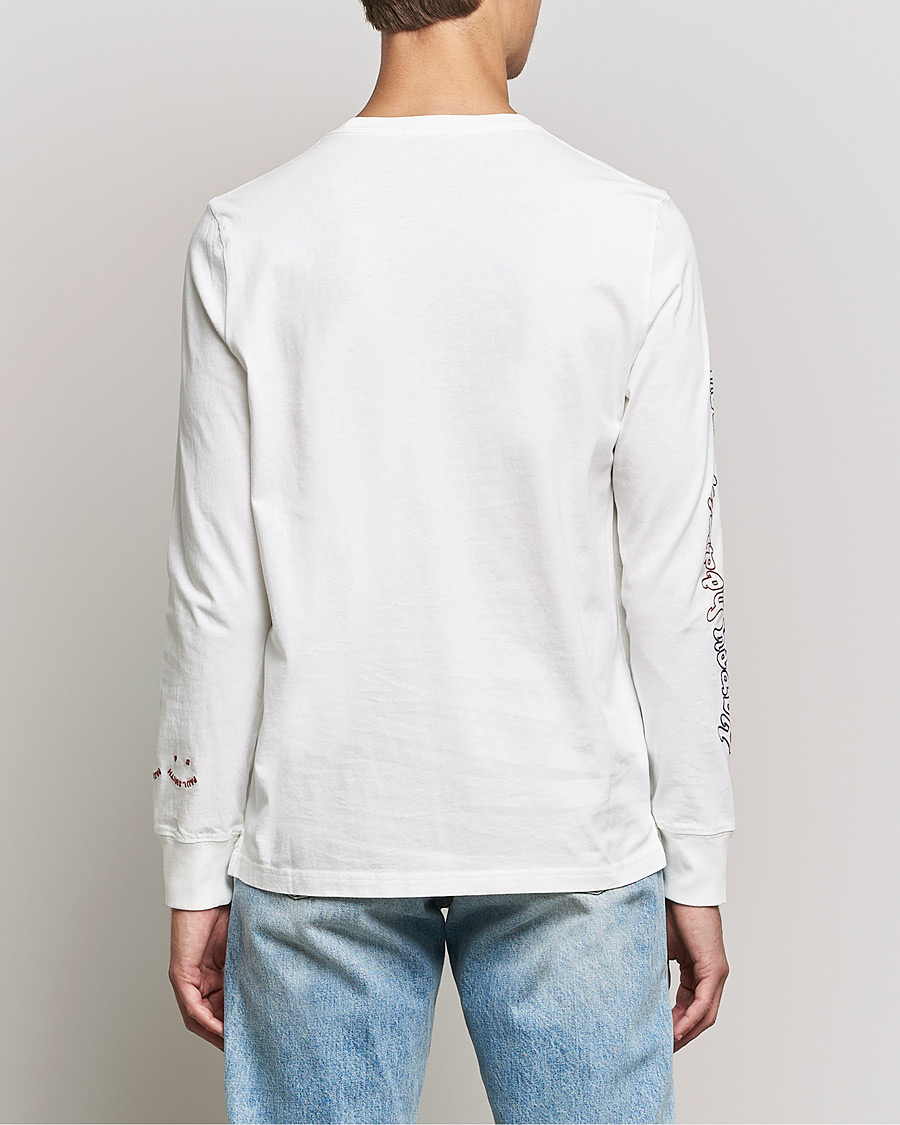 Heren | T-shirts | PS Paul Smith | Happy Face Long Sleeve T-Shirt White