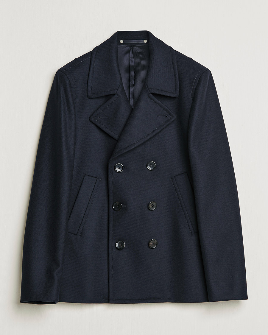 Heren | Jassen | PS Paul Smith | Wool Peacoat Navy
