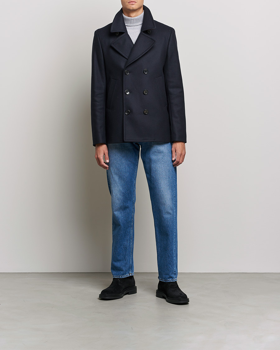 Heren | Jassen | PS Paul Smith | Wool Peacoat Navy