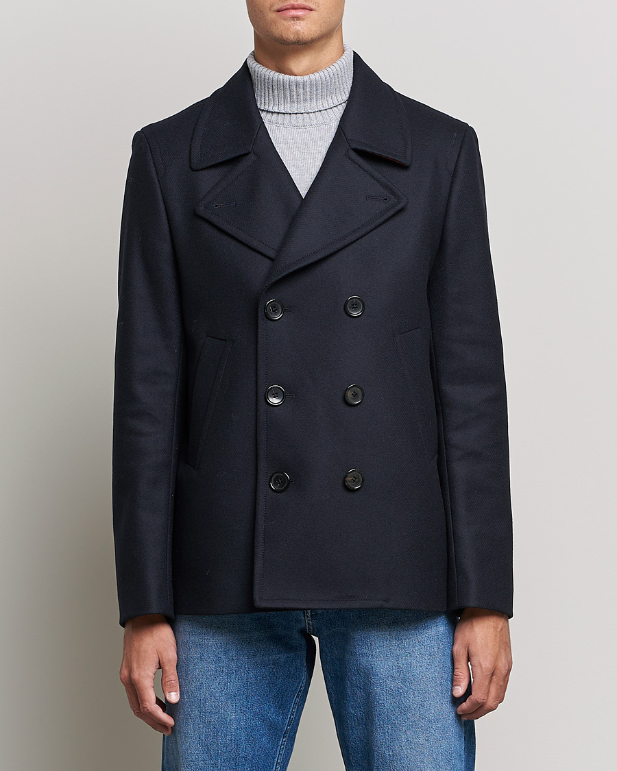 Heren | Jassen | PS Paul Smith | Wool Peacoat Navy