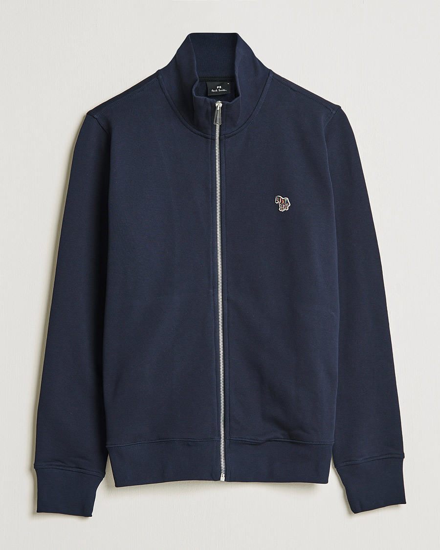 Heren | Truien | PS Paul Smith | Organic Cotton Zebra Full Zip Sweater Navy