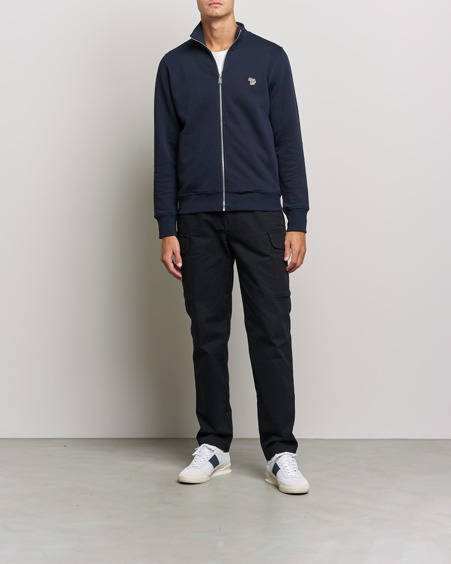 Heren | Truien | PS Paul Smith | Organic Cotton Zebra Full Zip Sweater Navy