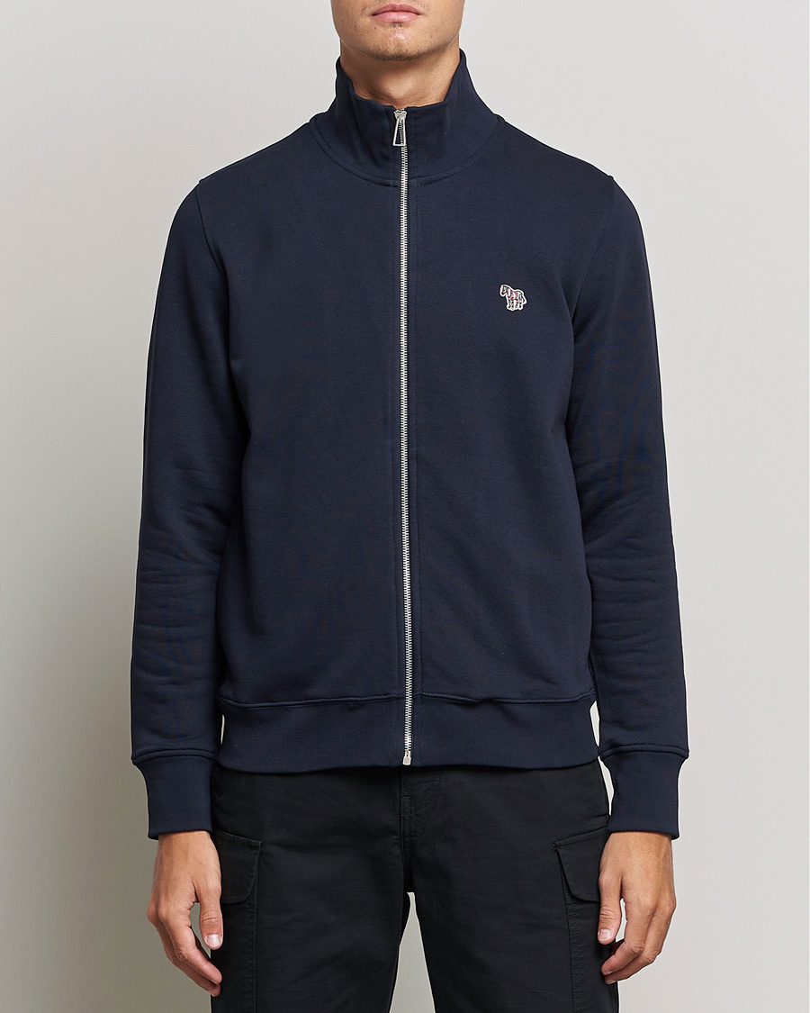 Heren | Truien | PS Paul Smith | Organic Cotton Zebra Full Zip Sweater Navy
