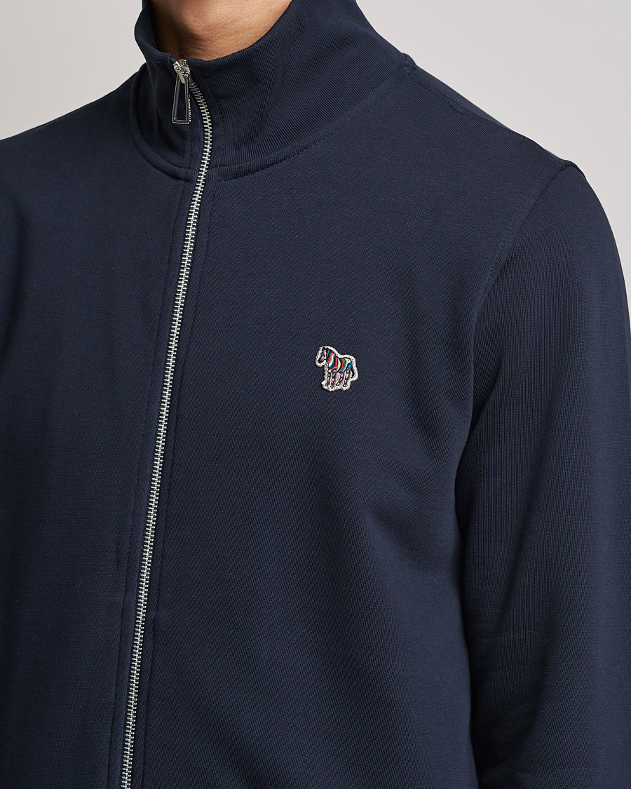 Heren | Truien | PS Paul Smith | Organic Cotton Zebra Full Zip Sweater Navy