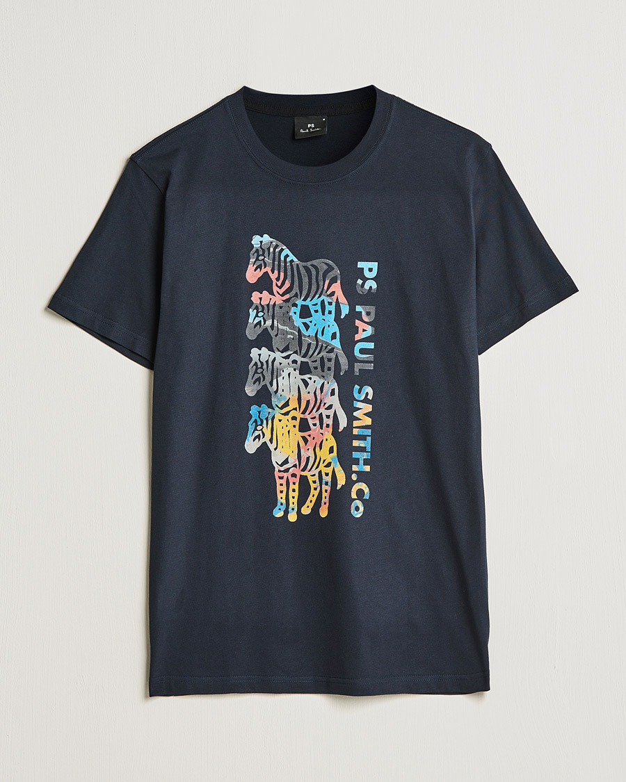 Heren | T-shirts | PS Paul Smith | Zebra T-Shirt Navy