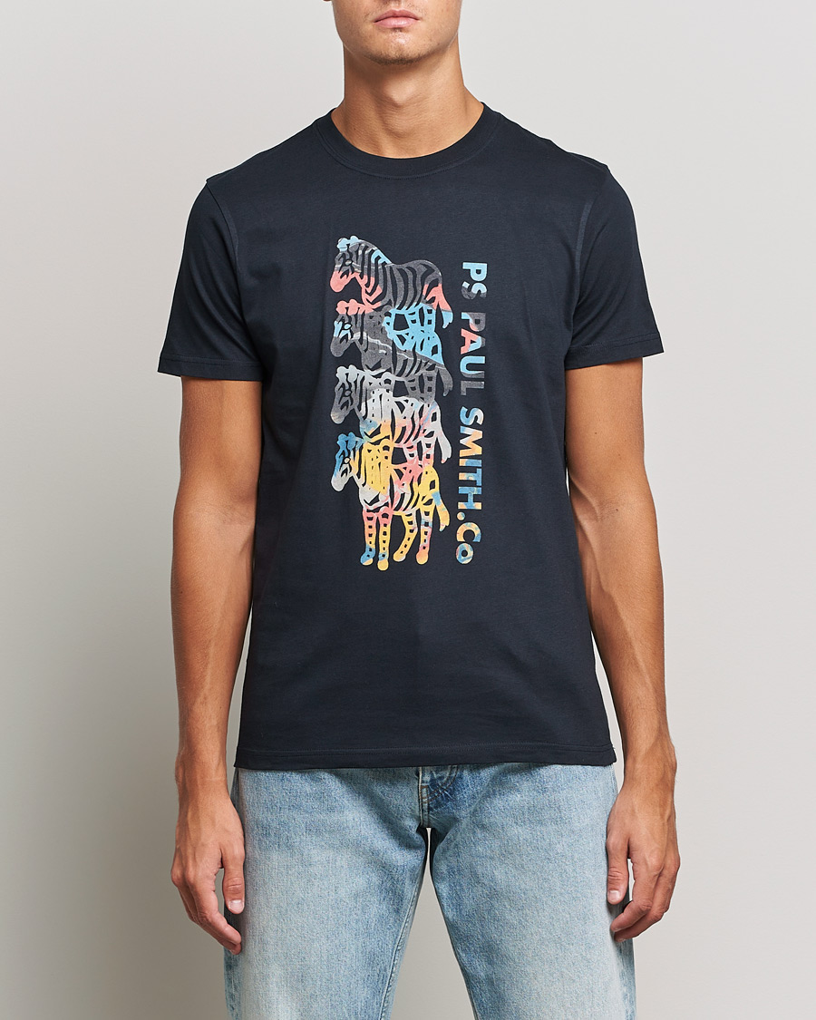 Heren | T-shirts | PS Paul Smith | Zebra T-Shirt Navy