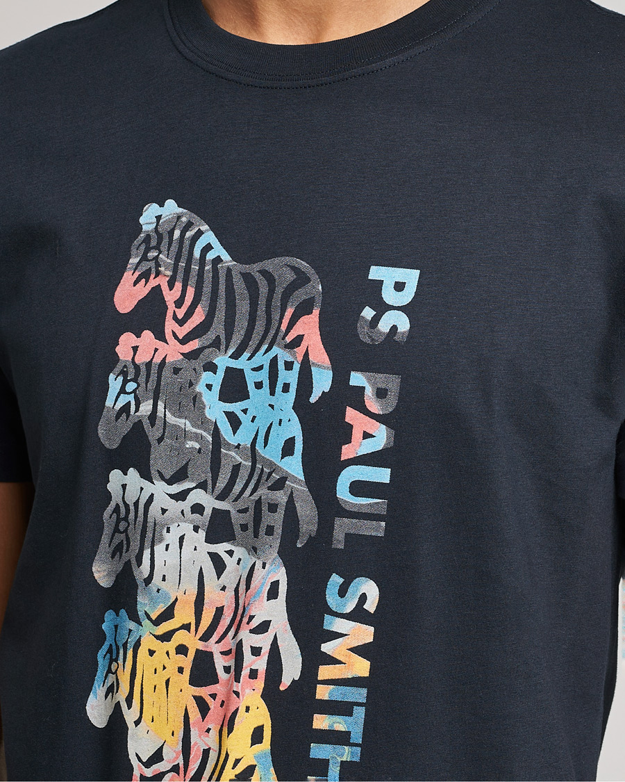 Heren | T-shirts | PS Paul Smith | Zebra T-Shirt Navy