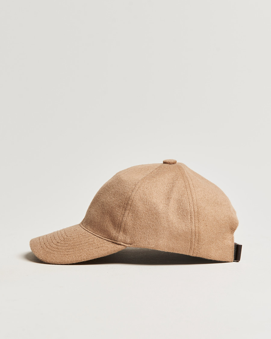 Heren | Hoeden en petten | Varsity Headwear | Cashmere Soft Front Baseball Cap Camel