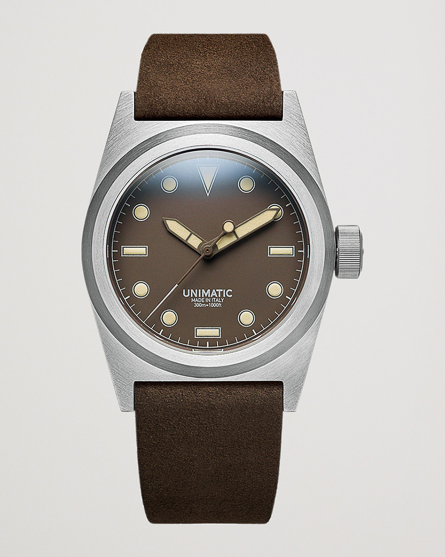 Heren | UNIMATIC Modello Due Field Watch Mocha Brown | UNIMATIC | Modello Due Field Watch Mocha Brown