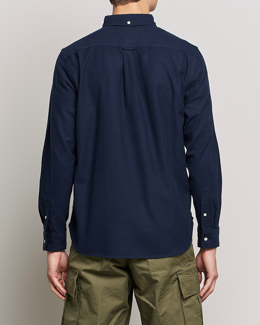 Heren | Overhemden | BEAMS PLUS | Flannel Button Down Shirt Navy
