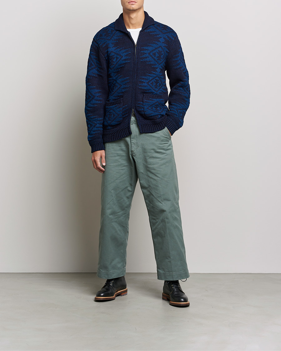 Heren | Truien | BEAMS PLUS | Cowichan Cardigan Navy