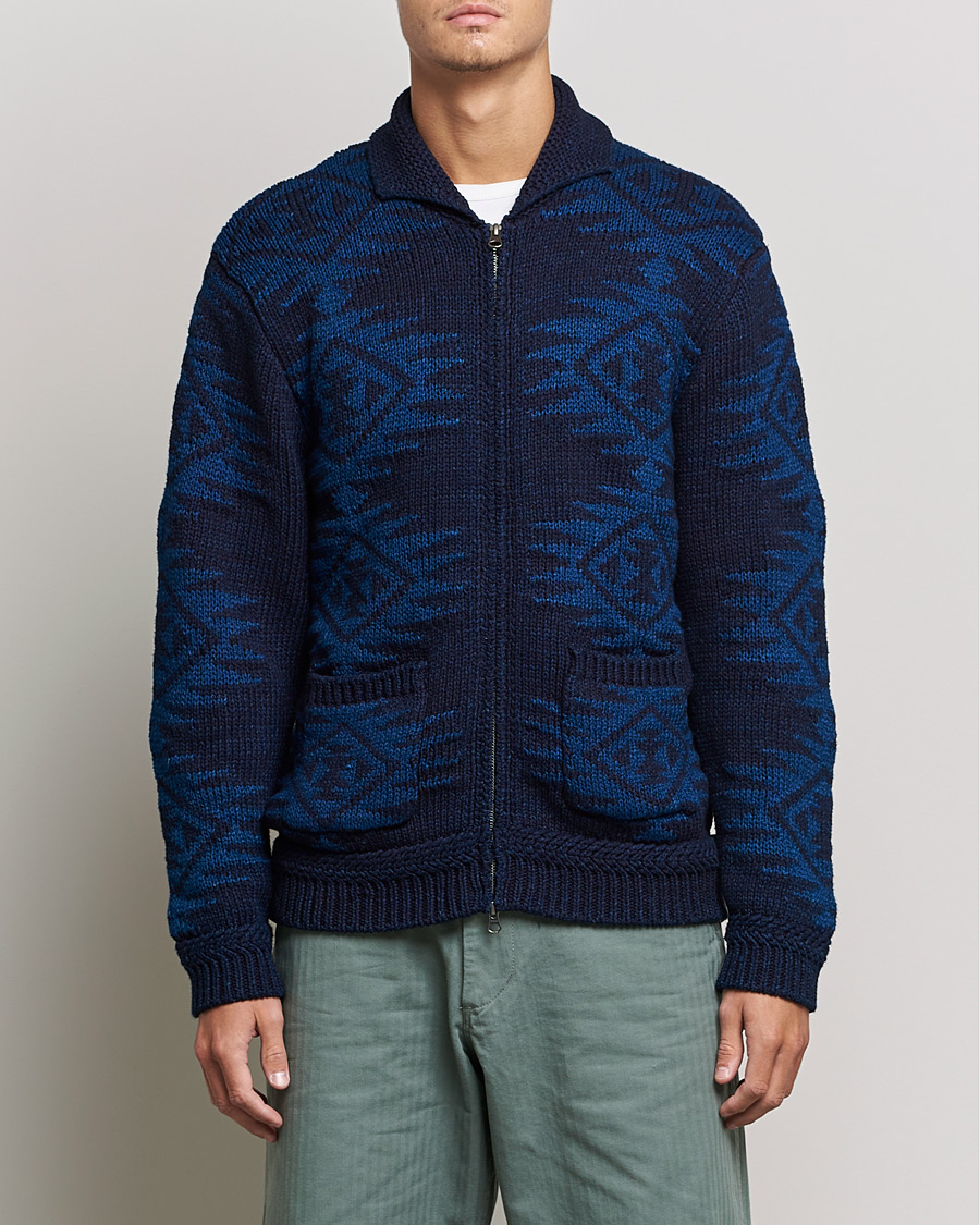 Heren | Truien | BEAMS PLUS | Cowichan Cardigan Navy