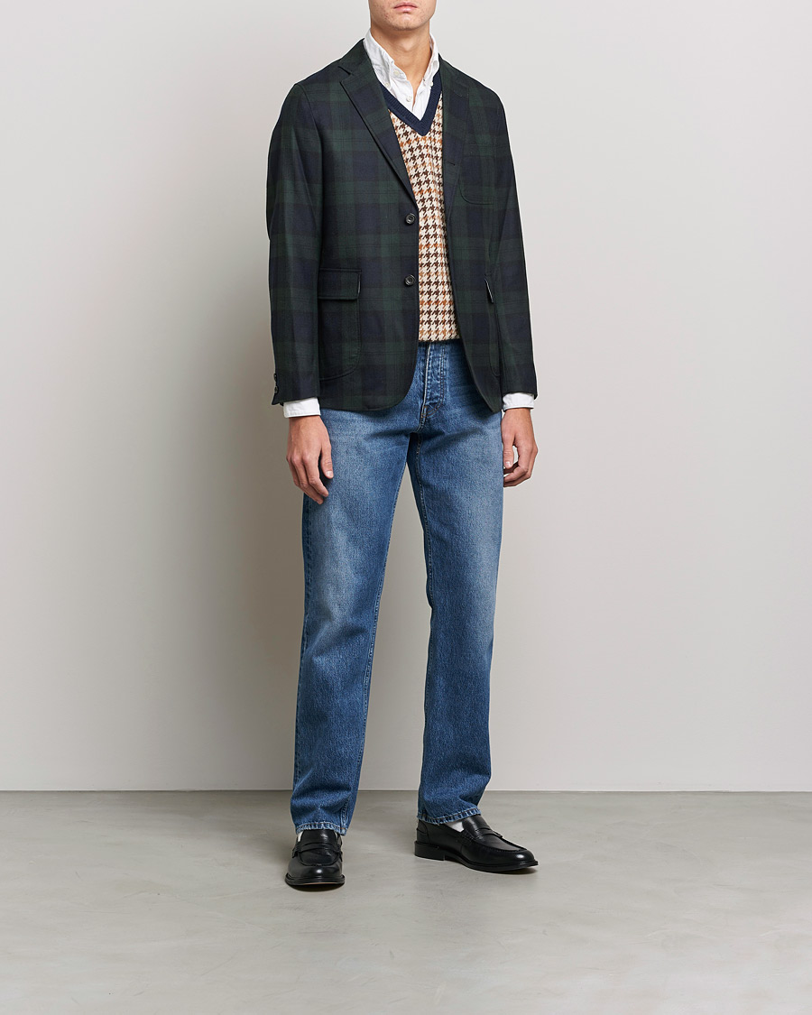 Heren | Blazers | BEAMS PLUS | Flannel Blazer Blackwatch